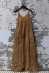 Mutedance 24 Spring/Summer Flower-dyed Silk Sling Dress Series MD-MD24SS22-1K 1khaki PM140
